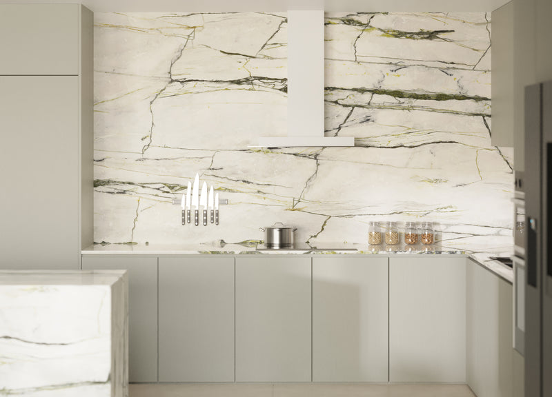 64"x 128" Emerald Green Porcelain Slab