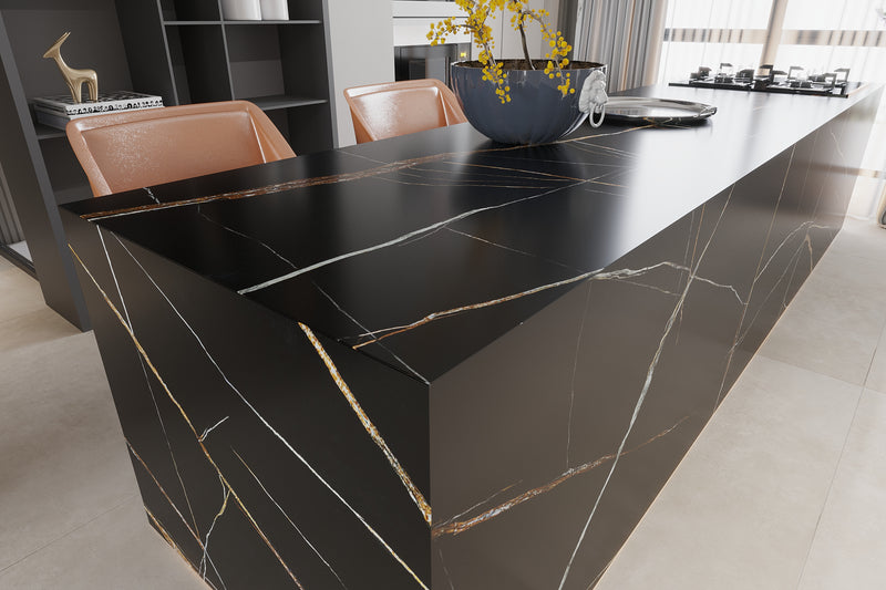 64"x 128" Bamboo Noir Porcelain Slab