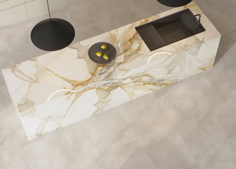 64"x 128" Antique Beige Porcelain Slab