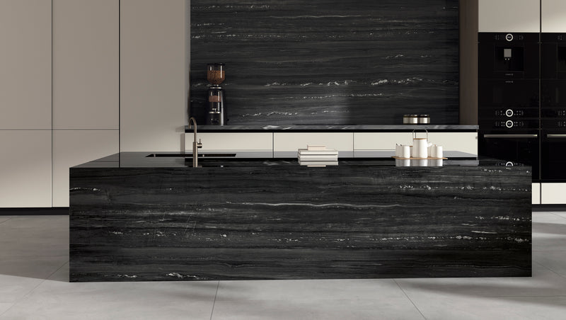 64"x 128" Cosmic Silver Porcelain Slab