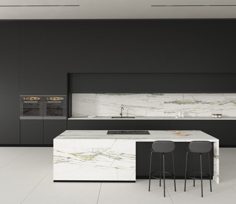 64"x 128" Emerald Green Porcelain Slab