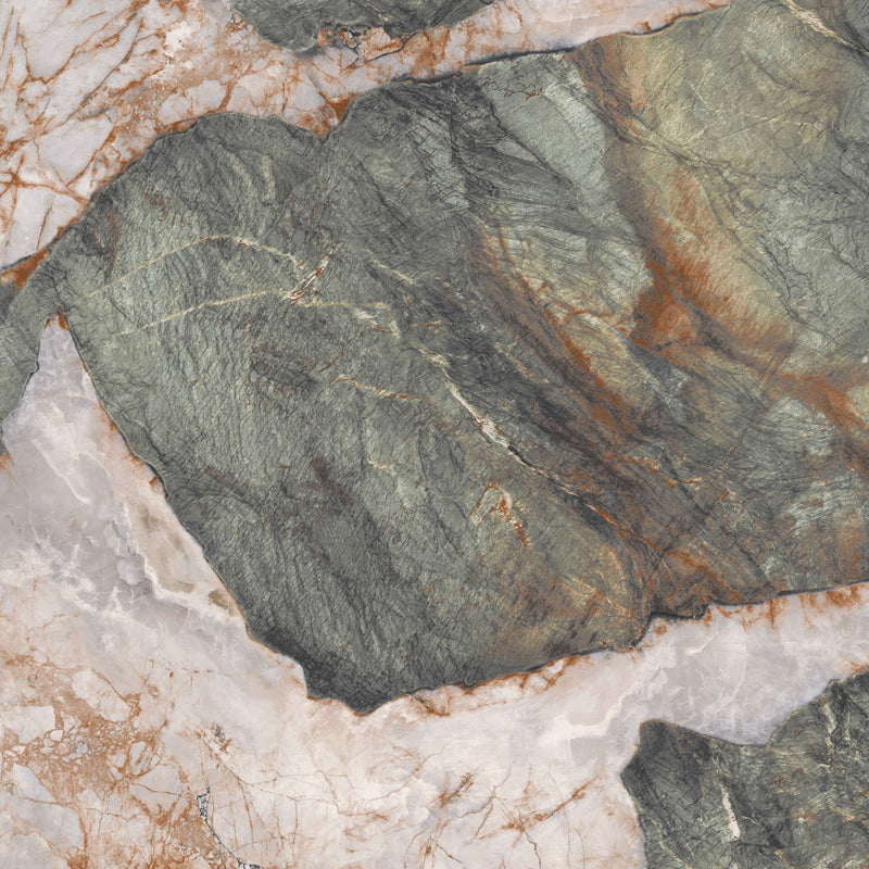 64"x 128" Iris Green Porcelain Slab