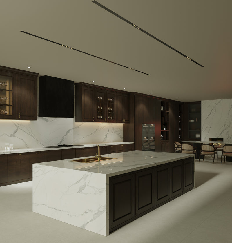 64"x 128" Statuario Flash Porcelain Slab