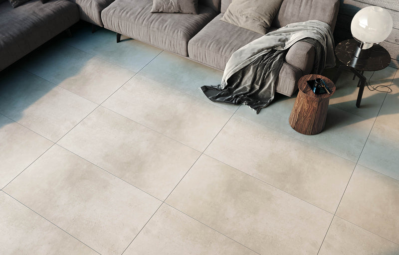 24"x48" Vista Bone Rectified Matte Porcelain Tile