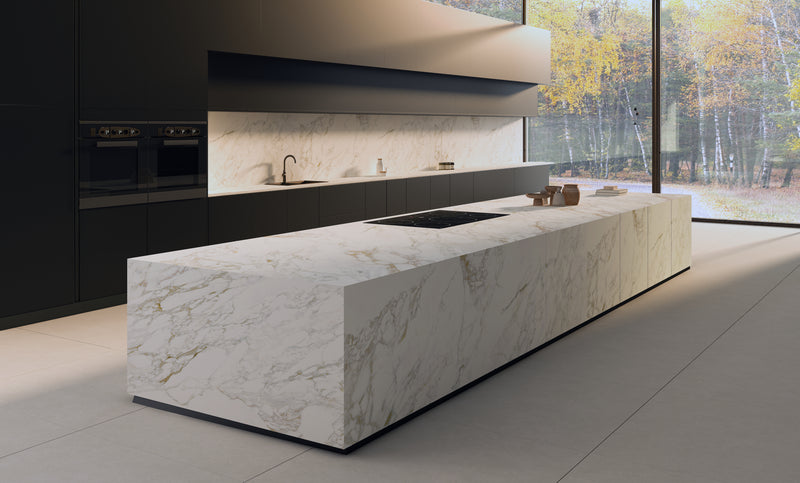 64"x 128" Arabescato Gilda Porcelain Slab