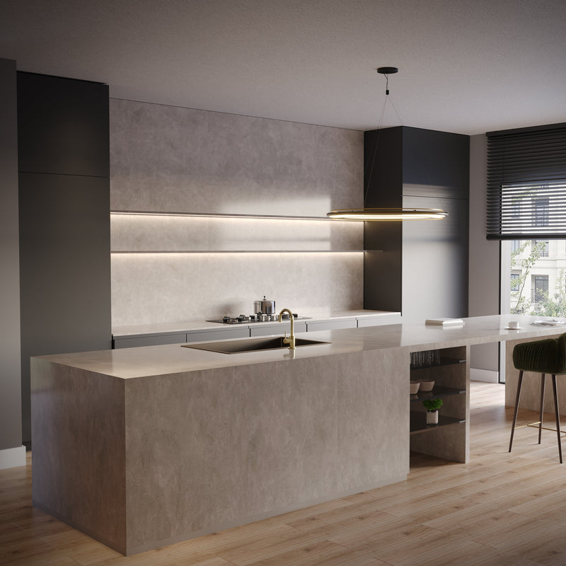 64"x 128" Vista Grey Porcelain Slab