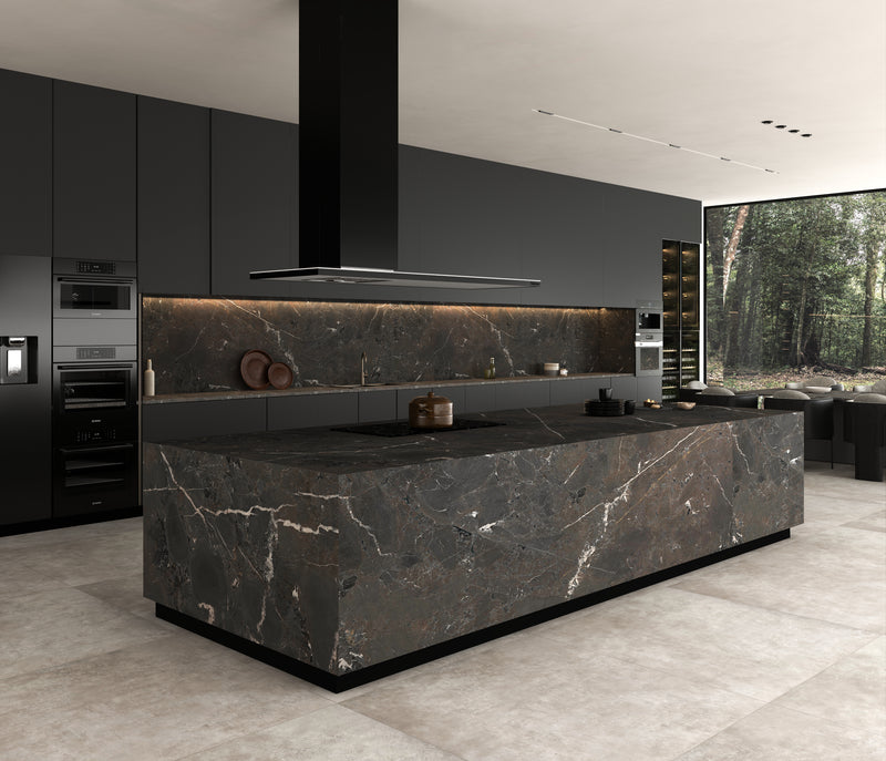 64"x 128" Egean Brown Porcelain Slab