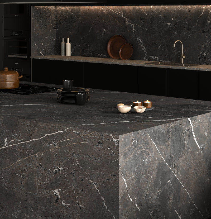 64"x 128" Egean Brown Porcelain Slab