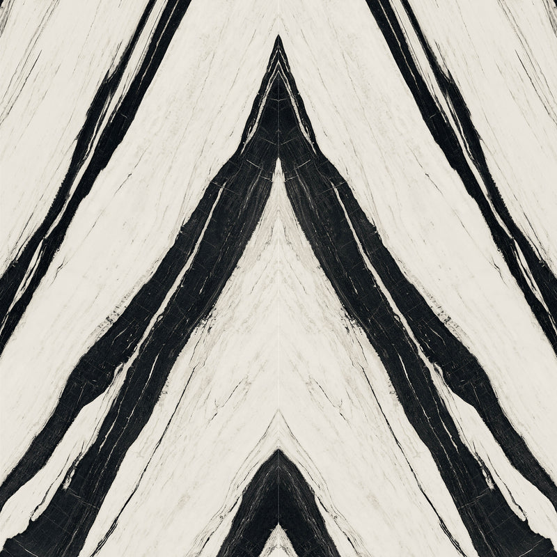 64"x 128" Panda White Bookmatch Porcelain Slabs