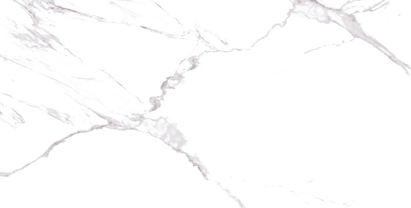 24"x48" Naos White Rectified Polished Porcelain Tile