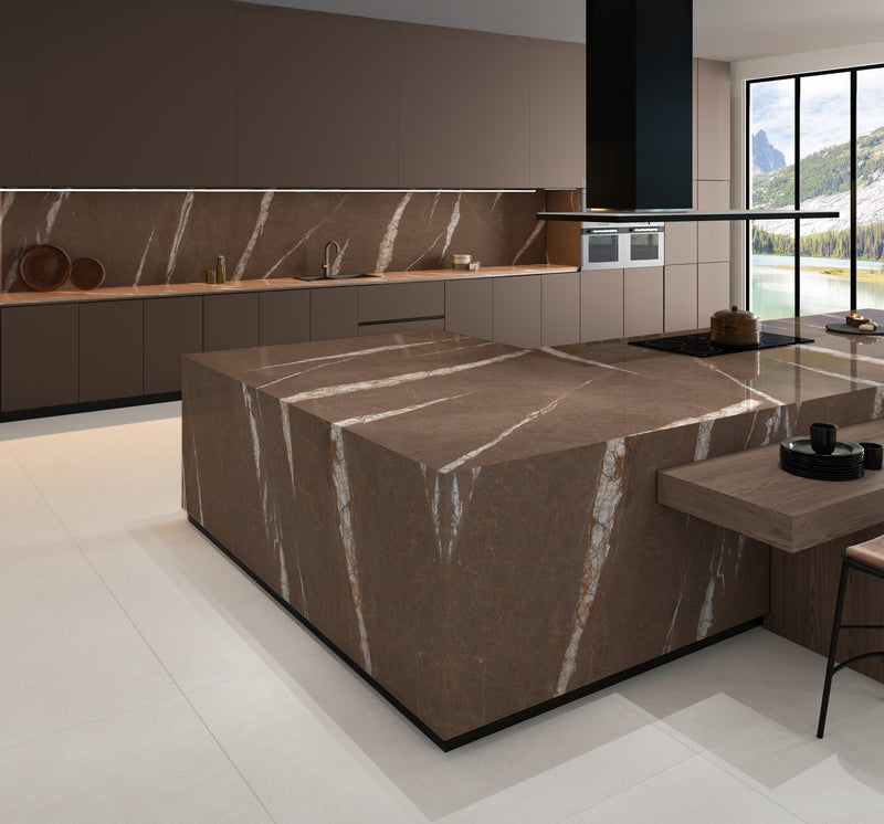 64"x 128" Golden Noir Porcelain Slabs