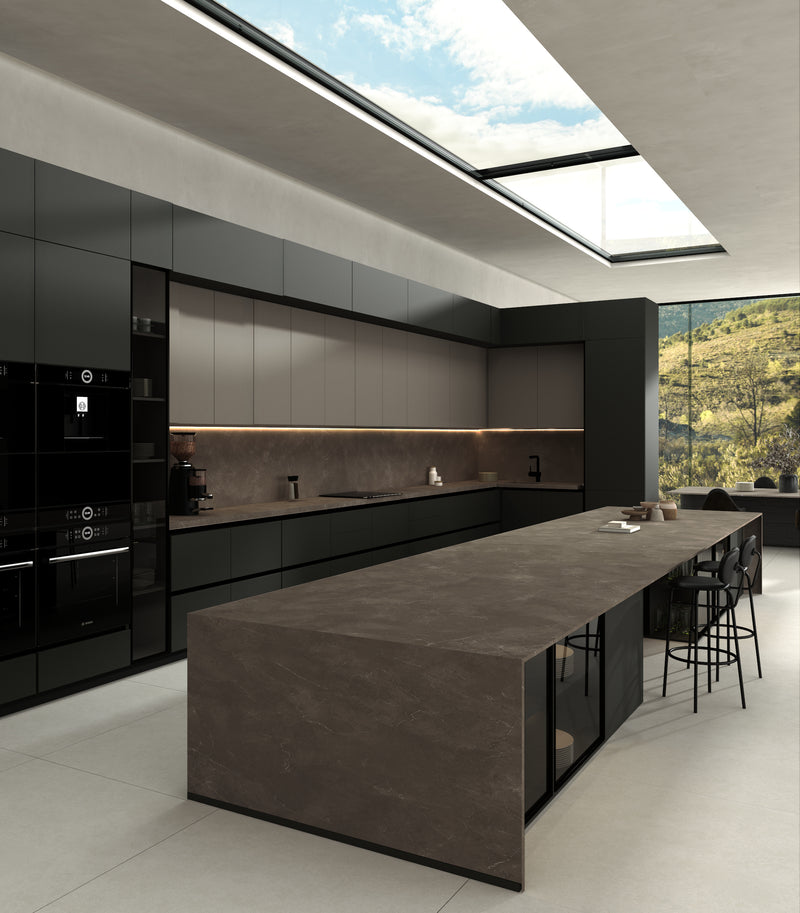 64"x 128" Pulpis Chocolate Porcelain Slab